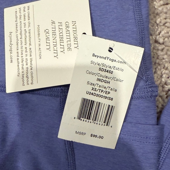 NWT Spacedye Out Of Pocket High Waisted Midi Legging, size XS, Indigo Heather - Picture 5 of 7